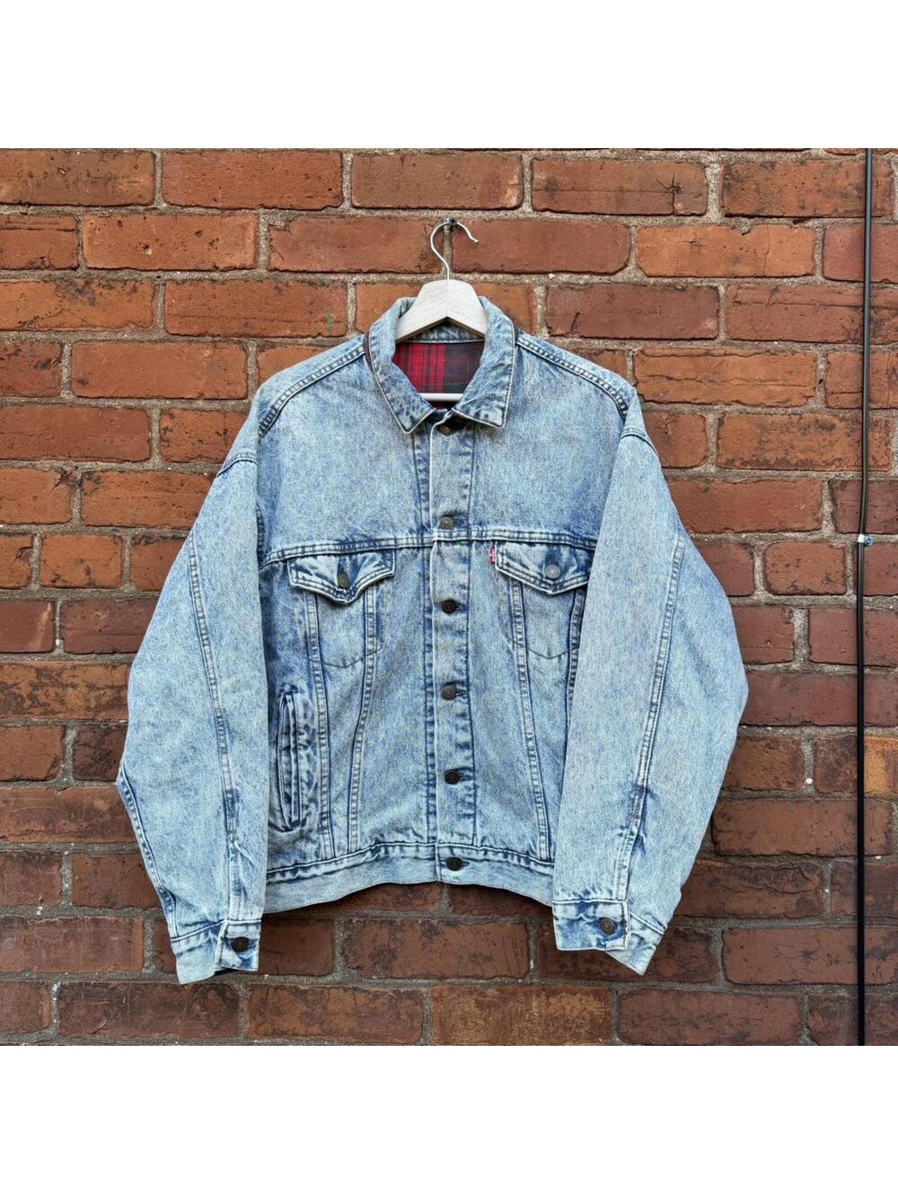vintage Levi’s flannel lined jean jacket 1989 M